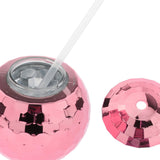 Maxbell 8 Pieces Disco Ball Cup Cocktail Cup Tea Bottle for Bar Wine Glass