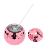 Maxbell 8pc 20 Ounce Disco Ball Cup Cocktail Cup Tea Bottle for Bar Wine Glass