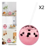 Maxbell 8 Pieces Disco Ball Cup Cocktail Cup Tea Bottle for Bar Wine Glass