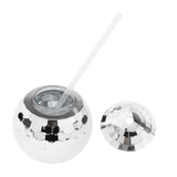 Maxbell 8pc 20 Ounce Disco Ball Cup Cocktail Cup Tea Bottle for Bar Wine Glass