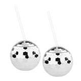 Maxbell 8 Pieces Disco Ball Cup Cocktail Cup Tea Bottle for Bar Wine Glass