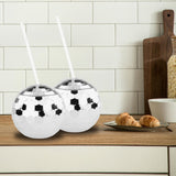 Maxbell 8 Pieces Disco Ball Cup Cocktail Cup Tea Bottle for Bar Wine Glass