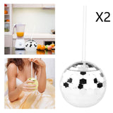Maxbell 8 Pieces Disco Ball Cup Cocktail Cup Tea Bottle for Bar Wine Glass