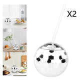 Maxbell 8 Pieces Disco Ball Cup Cocktail Cup Tea Bottle for Bar Wine Glass