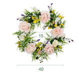 Maxbell 3x Artificial Flower Silk Rose Leaf Garland Wedding Rose Vine Hotel