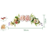 Maxbell 3x Artificial Flower Silk Rose Leaf Garland Wedding Rose Vine Hotel