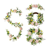 Maxbell 3x Artificial Flower Silk Rose Leaf Garland Wedding Rose Vine Hotel