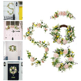 Maxbell 3x Artificial Flower Silk Rose Leaf Garland Wedding Rose Vine Hotel
