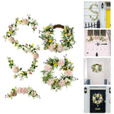 Maxbell 3x Artificial Flower Silk Rose Leaf Garland Wedding Rose Vine Hotel