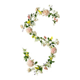 Maxbell 3x Artificial Flower Silk Rose Leaf Garland Wedding Rose Vine Hotel