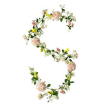 Maxbell 3x Artificial Flower Silk Rose Leaf Garland Wedding Rose Vine Hotel