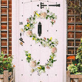 Maxbell 3x Artificial Flower Silk Rose Leaf Garland Wedding Rose Vine Hotel