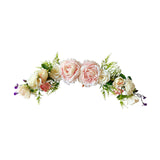 Maxbell 3x Artificial Flower Silk Rose Leaf Garland Wedding Rose Vine Hotel