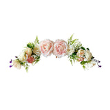 Maxbell 3x Artificial Flower Silk Rose Leaf Garland Wedding Rose Vine Hotel