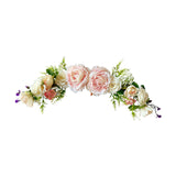 Maxbell 3x Artificial Flower Silk Rose Leaf Garland Wedding Rose Vine Hotel