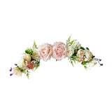 Maxbell 3x Artificial Flower Silk Rose Leaf Garland Wedding Rose Vine Hotel