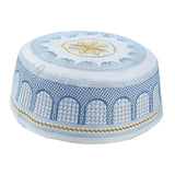 Maxbell 2Pcs Prayer Hat Arabian Omani Turkish Headwear Embroidery for 58cm