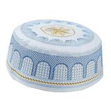 Maxbell 4Pcs Prayer Hat Arabian Omani Turkish Headwear Embroidery for 58cm