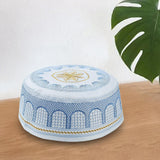 Maxbell 4Pcs Prayer Hat Arabian Omani Turkish Headwear Embroidery for 58cm