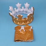 Maxbell Gold Inflatable Queen Crown for Birthday Party Costume Decoration