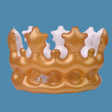 Maxbell Gold Inflatable Queen Crown for Birthday Party Costume Decoration