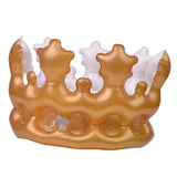 Maxbell Gold Inflatable Queen Crown for Birthday Party Costume Decoration