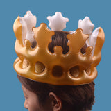 Maxbell Gold Inflatable Queen Crown for Birthday Party Costume Decoration