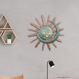 Maxbell Metal Wall Art Decoration Sun and Moon Creative Hanging for Office Home
