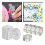 5Pcs Balloon Chain Strip 5M Balloon Holder for Party Baby Shower Supplies A Single Hole