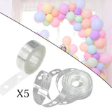 5Pcs Balloon Chain Strip 5M Balloon Holder for Party Baby Shower Supplies A Single Hole