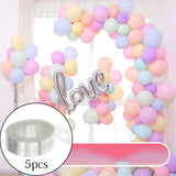 5Pcs Balloon Chain Strip 5M Balloon Holder for Party Baby Shower Supplies A Single Hole