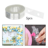 5Pcs Balloon Chain Strip 5M Balloon Holder for Party Baby Shower Supplies A Single Hole