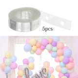 5Pcs Balloon Chain Strip 5M Balloon Holder for Party Baby Shower Supplies A Single Hole