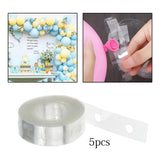 5Pcs Balloon Chain Strip 5M Balloon Holder for Party Baby Shower Supplies A Single Hole