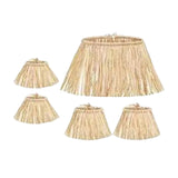 Maxbell 5x5 Pieces Hawaii Grass Skirt Hawaii Skirt Fancy Dress Costume for Party Raffia
