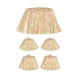 Maxbell 6x5 Pieces Hawaii Grass Skirt Hawaii Skirt Fancy Dress Costume for Party Raffia