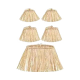 Maxbell 5x5 Pieces Hawaii Grass Skirt Hawaii Skirt Fancy Dress Costume for Party Raffia