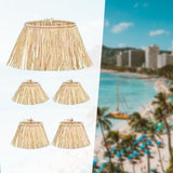 Maxbell 3x5 Pieces Hawaii Grass Skirt Hawaii Skirt Fancy Dress Costume for Party Raffia