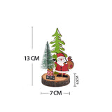 Maxbell Wooden Christmas Table Decor Table Top Decoration for Holiday Fireplace Home Santa Claus