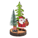 Maxbell Wooden Christmas Table Decor Table Top Decoration for Holiday Fireplace Home Santa Claus
