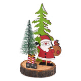 Maxbell Wooden Christmas Table Decor Table Top Decoration for Holiday Fireplace Home Santa Claus