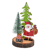 Maxbell Wooden Christmas Table Decor Table Top Decoration for Holiday Fireplace Home Santa Claus