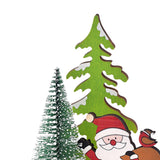 Maxbell Wooden Christmas Table Decor Table Top Decoration for Holiday Fireplace Home Santa Claus