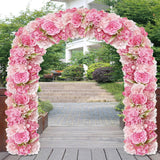 Artificial Flower Panel for Table Centerpieces for Wedding Dining Table Ceremony Dark Pink
