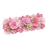 Artificial Flower Panel for Table Centerpieces for Wedding Dining Table Ceremony Dark Pink