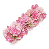 Artificial Flower Panel for Table Centerpieces for Wedding Dining Table Ceremony Dark Pink