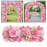 Artificial Flower Panel for Table Centerpieces for Wedding Dining Table Ceremony Dark Pink