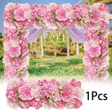 Artificial Flower Panel for Table Centerpieces for Wedding Dining Table Ceremony Dark Pink