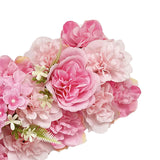 Artificial Flower Panel for Table Centerpieces for Wedding Dining Table Ceremony Dark Pink