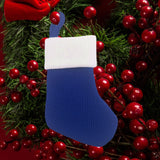 Maxbell 4xChristmas Stocking Candy Gift Bag for Kids Bedroom Fireplace Winter Festival Blue